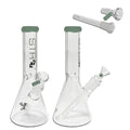 STR8 12" Beaker Bottom Water Pipe with Ice Catcher- Assorted Colors